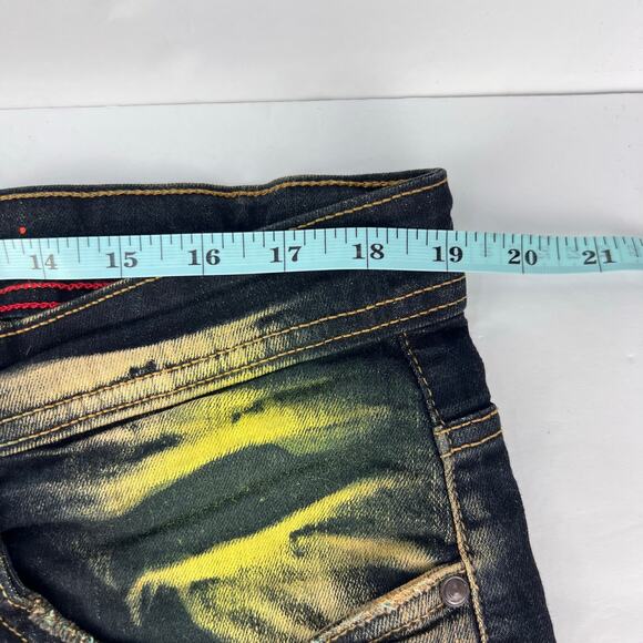 NEW Arketype 36 Dark Wash Denim‎ Distressed Y2K Grunge Hip Hop City Men's Shorts - Picture 9 of 10